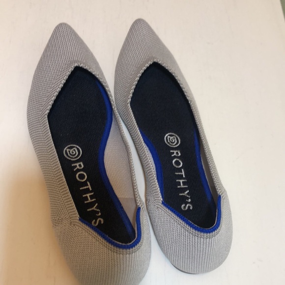 Rothy’s  Flats Beige Point  Slips-On Shoes Size 7W - Picture 2 of 12